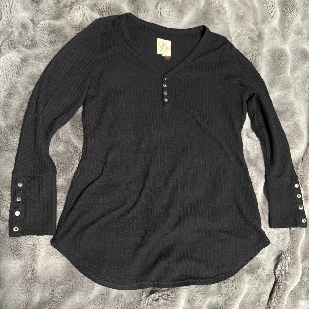Black Long Sleeve Women's Top